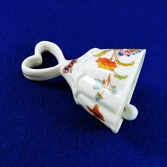 Aynsley Cottage Garden Porcelain Dinner Bell With Heart Shape Handle - Picture 8 of 8